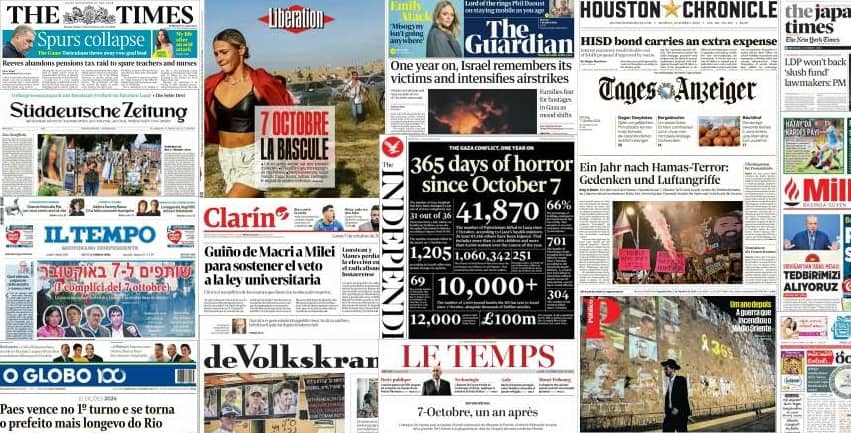 Unes de presse du 7 octobre 2024