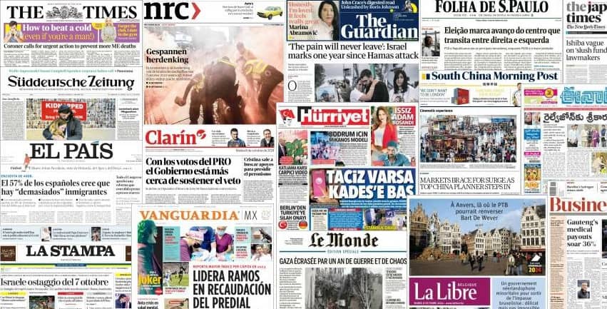 Unes de presse du 8 octobre 2024