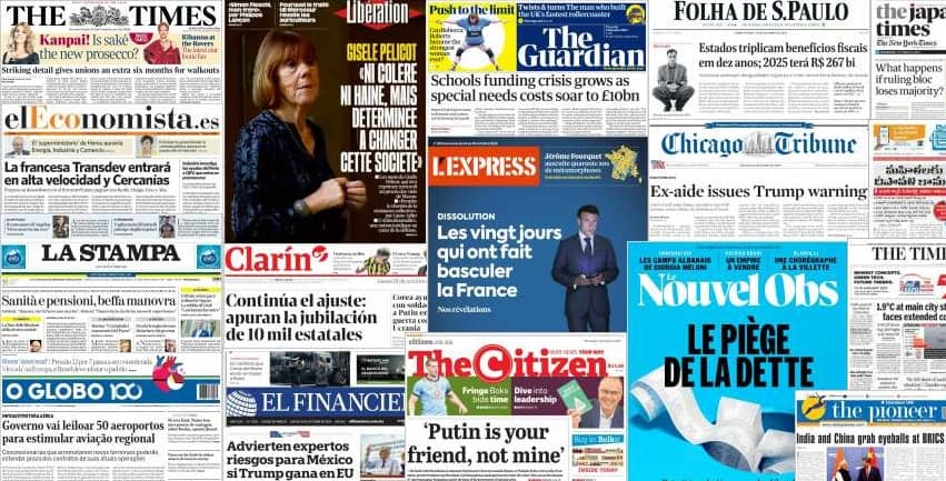 Unes de presse du 24 octobre 2024