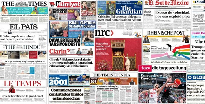 Unes de presse du 16 septembre 2025