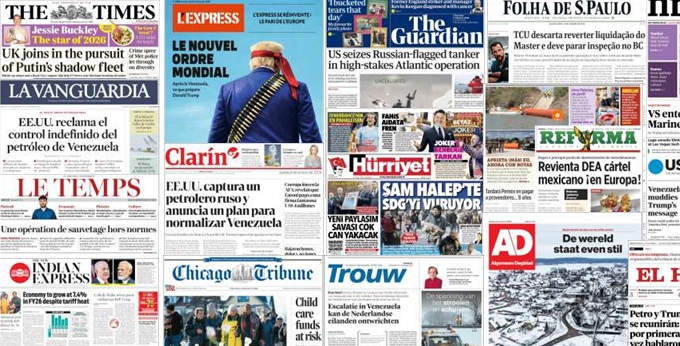 Unes de presse du 8 janvier 2026