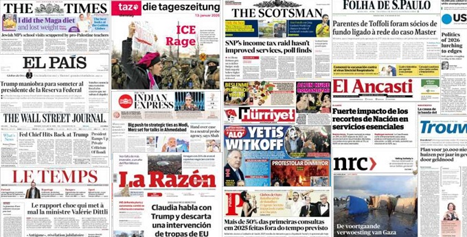 Unes de presse du 13 janvier 2026