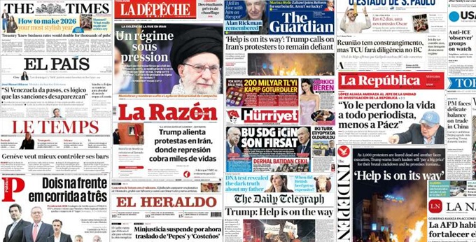 Unes de presse du 14 janvier 2026