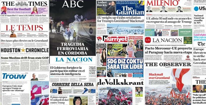 Unes de presse du 19 janvier 2026